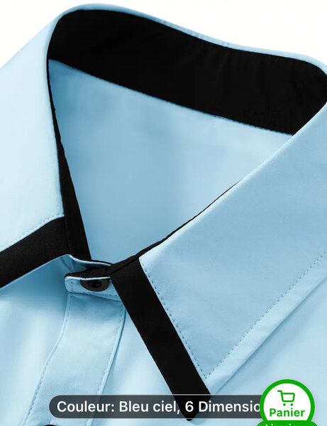 Chemise Habillée Homme Bleue