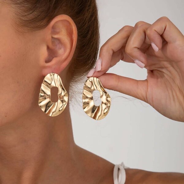 Boucles d'oreilles dorées