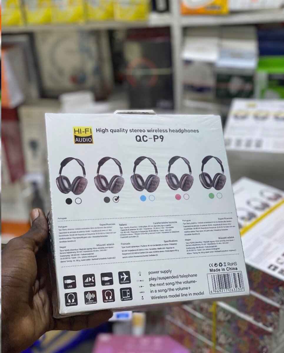 Casque P9 avec couleur