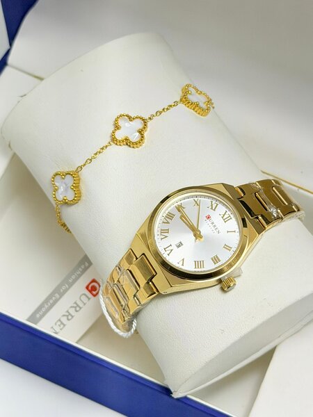 Montre en acier inoxydable élégante