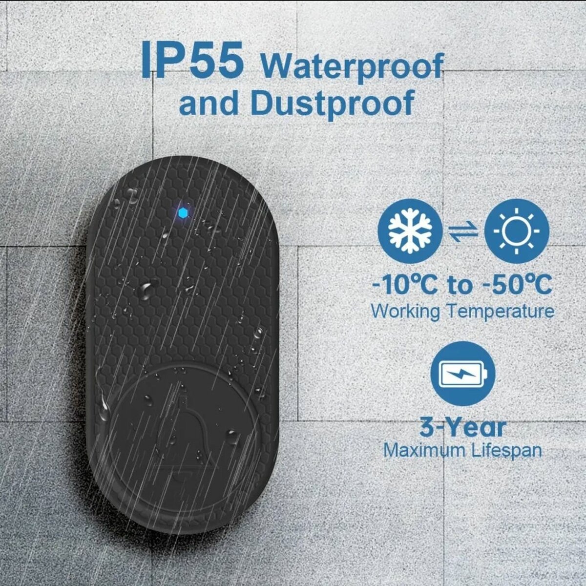 Sonnette sans fil M558 pour la maison