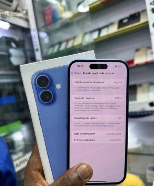 iPhone 16 - Bleu