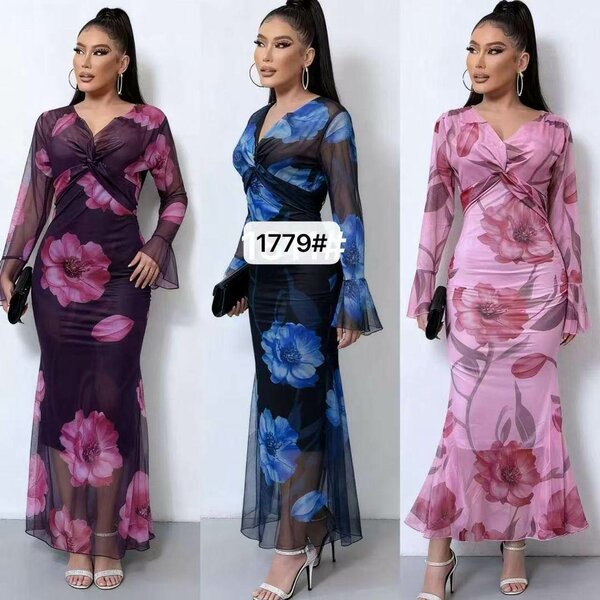 Robe Longue Fleurie Élégante