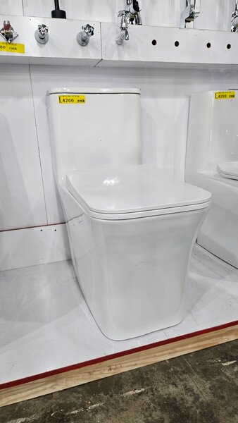 CERAMIC COMPLETE TOILET SEAT-TOP FLUSH