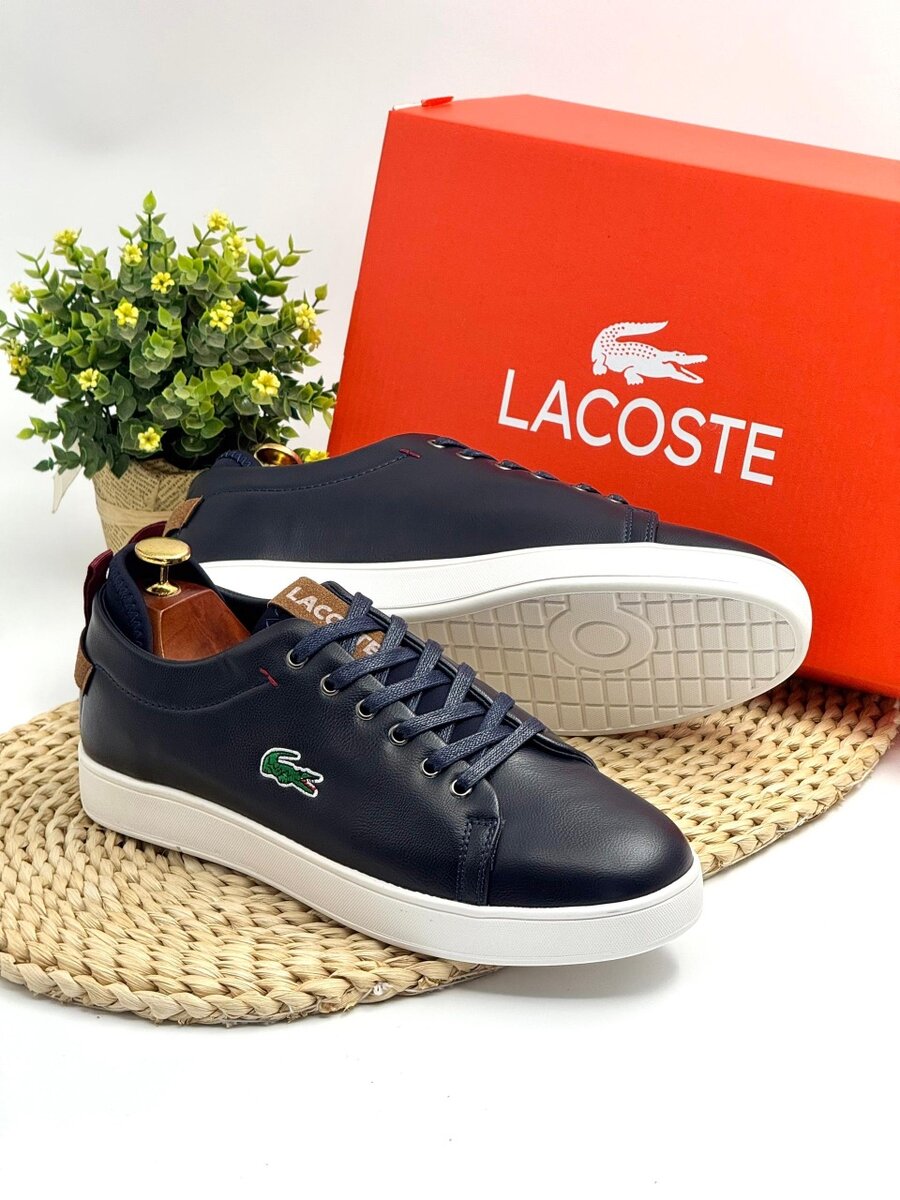 LACOSTE NAVY AND WHITE CLASSIC