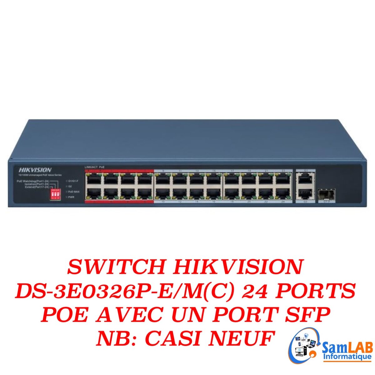 SWITCH HIKVISION 24 PORTS