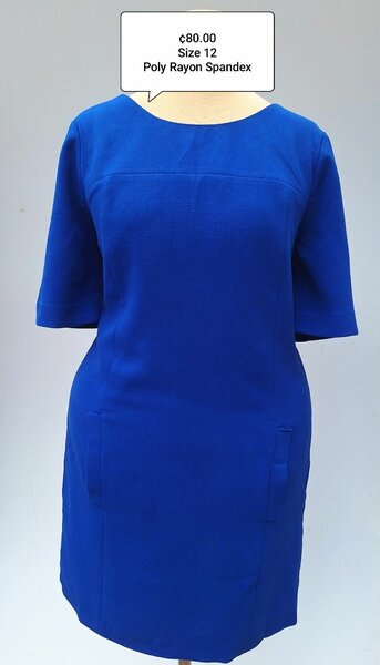 Royal Blue Office Dress