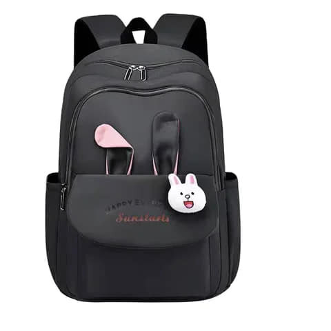 Sac à dos noir avec oreilles de lapin