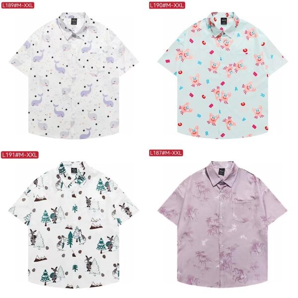 Chemises imprimées colorées