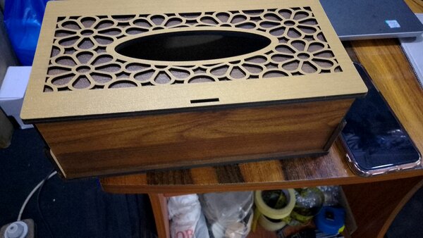 wooden Tissue box