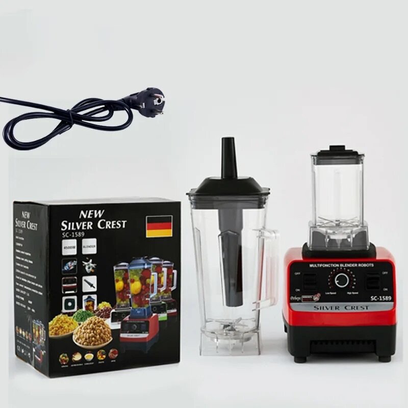 2 In 1 Electric Silver Crest Blender