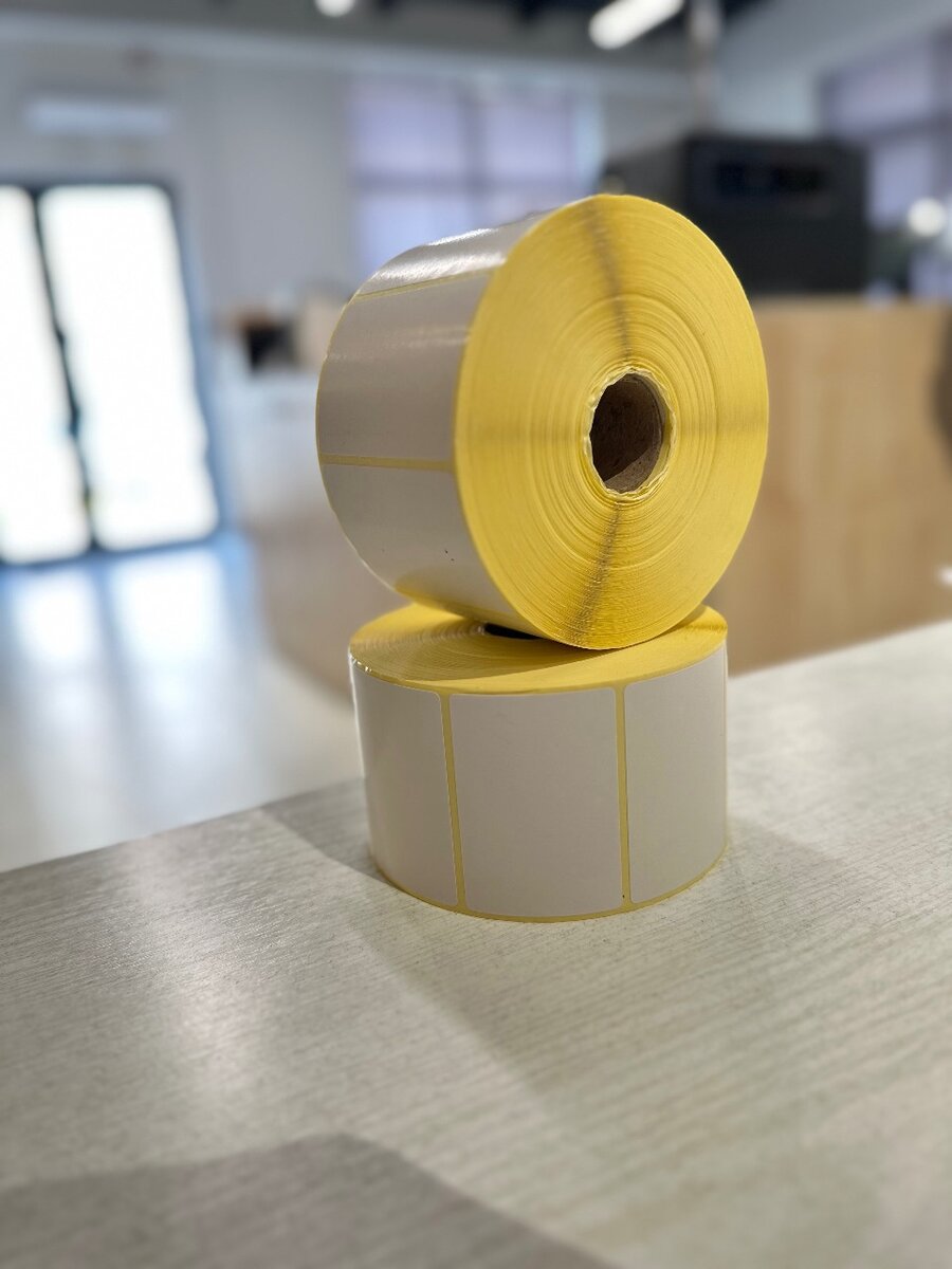 Термотрансферная этикетка самоклеющаяся 58х40(1500эт)