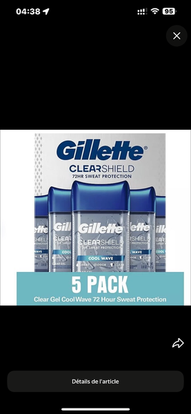 Gillette Déodorant