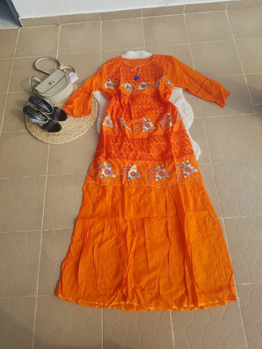 Robe longue bohème florale