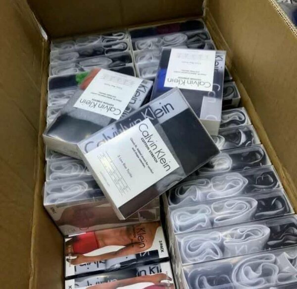 Calvin Klein and Versace boxers