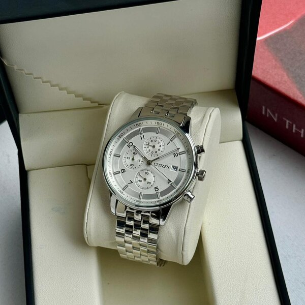 Classic silver watch