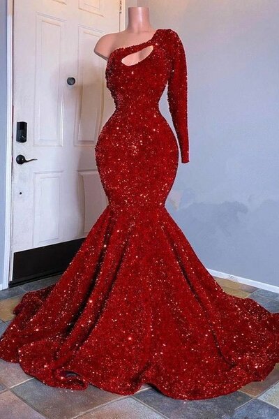 Ladies sequin long dress