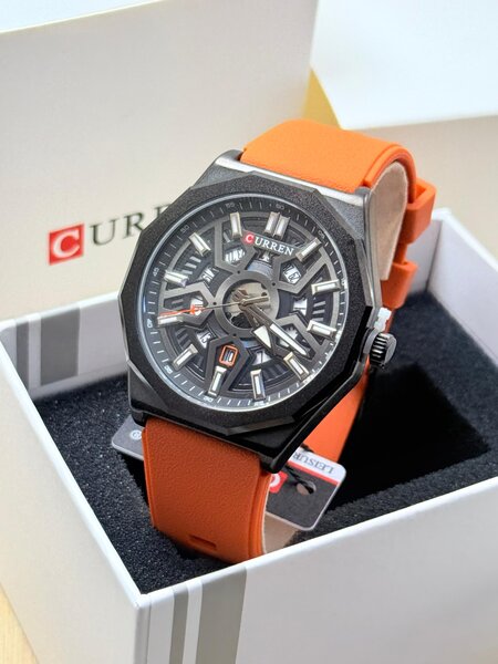 Montre Homme Curren Orange