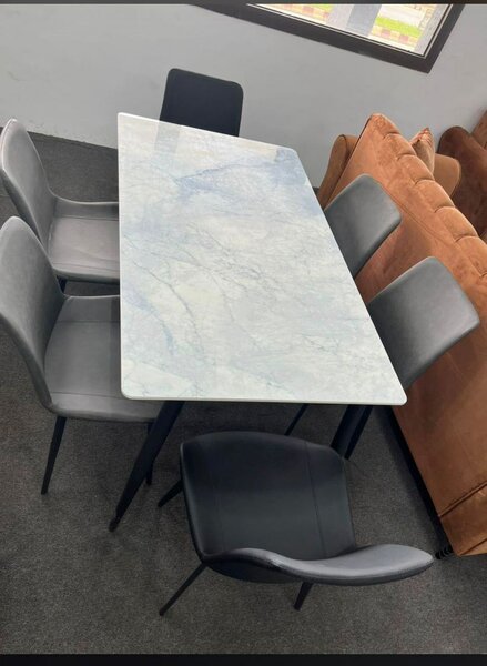 table à manger marbre 6 places