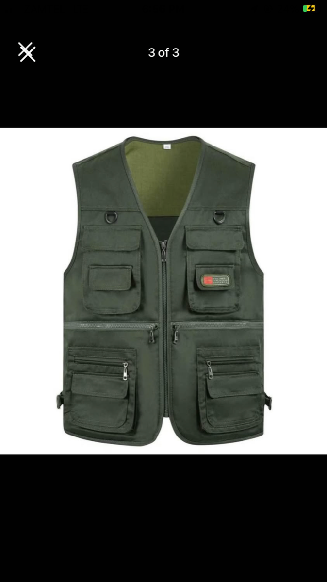 High quality fishermans vest available