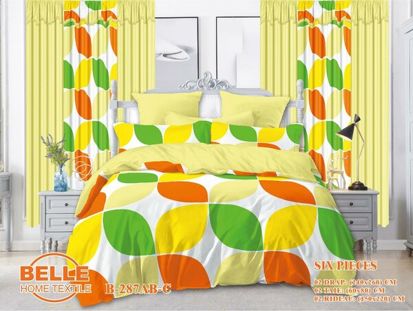 Parure de lit moderne 6 pièces