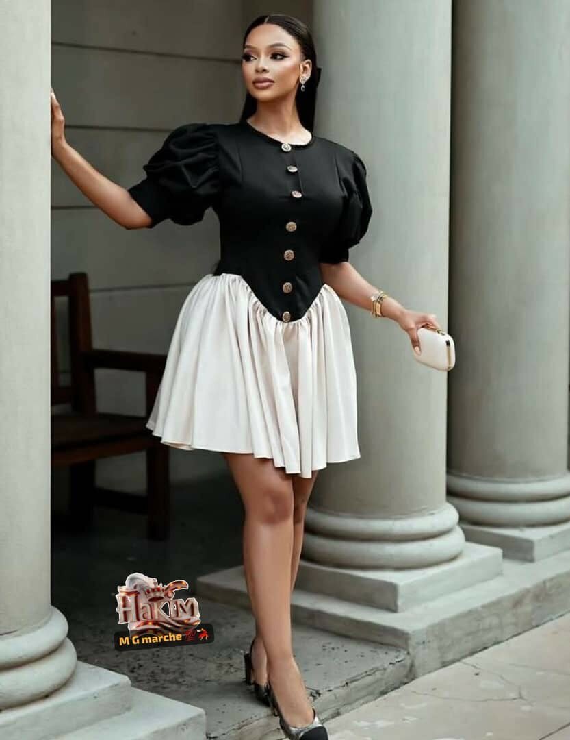 Robe évasée élégante femme