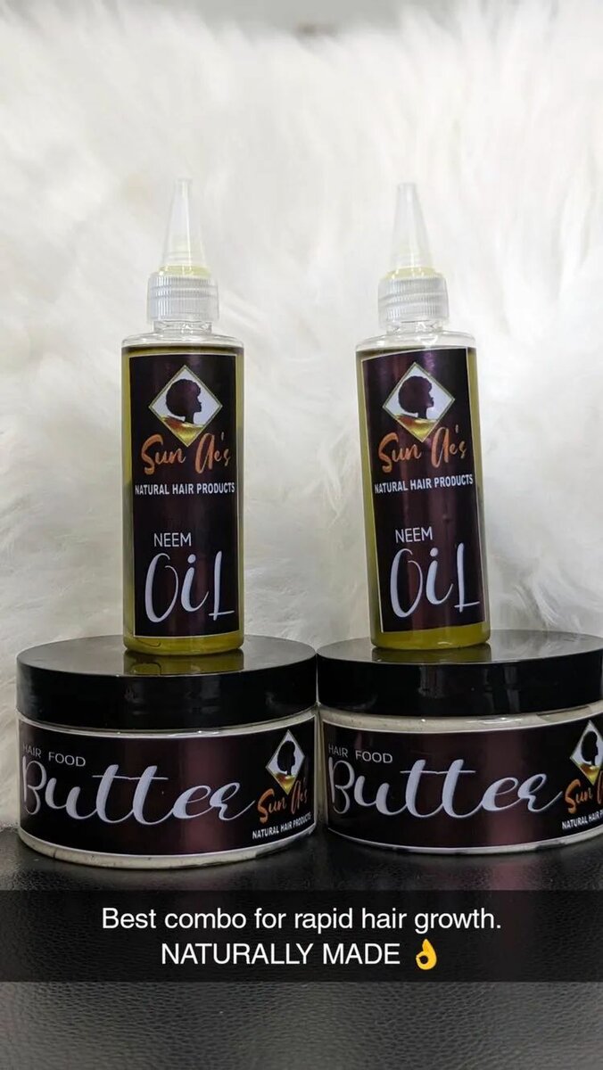 SunAe's hair oil and butter
