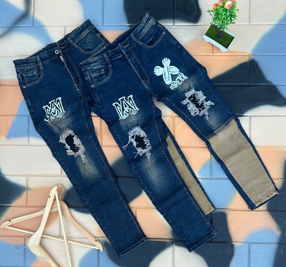 Drip jeans