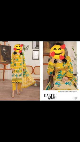 Printed lawn