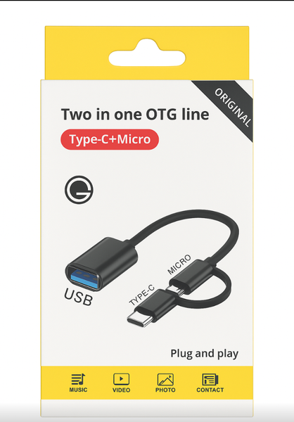 Adaptateur OTG 2-en-1 USB