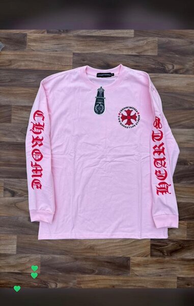 T-shirt manches longues rose