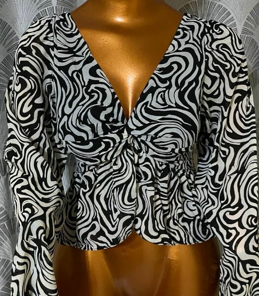 Blouse imprimée à manches longues