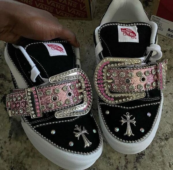 Vans Sneakers Customisées Bling