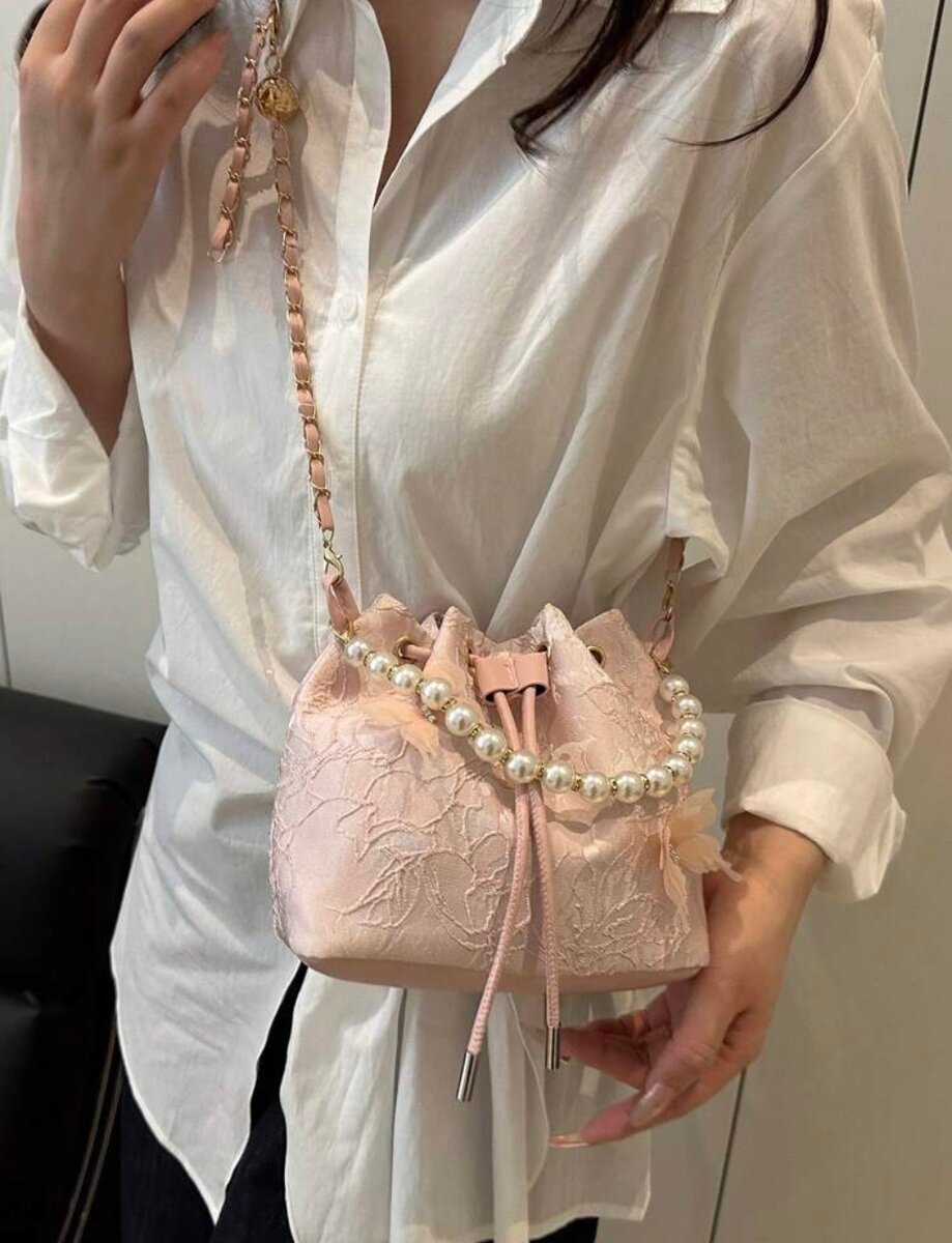 Sac à main rose clair