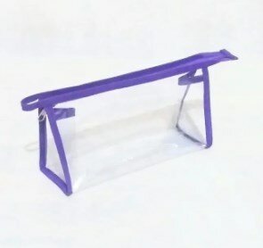 CUSTOMIZE Cosmetic Portable Makeup Pouch Makeup Organizer Beauty Bag Travel Pouch Transparent Cosmetic Case Skincare Storage Makeup Storage Durable Plastic Pouch Zippered Bag Water-Resistant Pouch Multi-Purpose Organizer Portable Storage Essential Carr