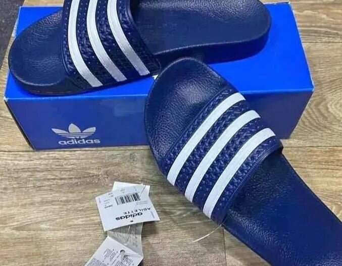 Adidas Claquettes Marine Unisexe