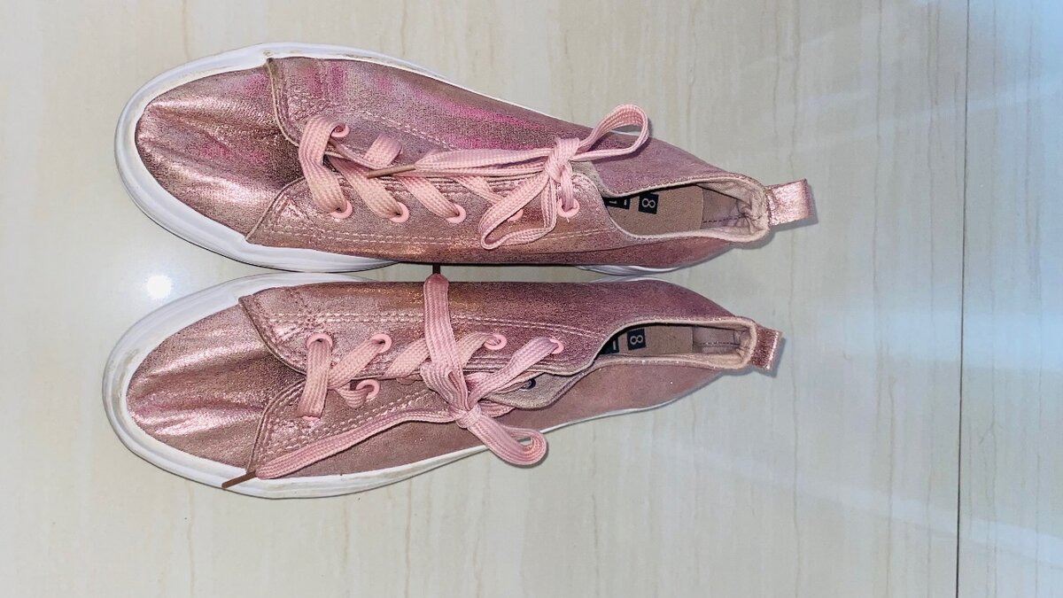 Pink sparkly shoes