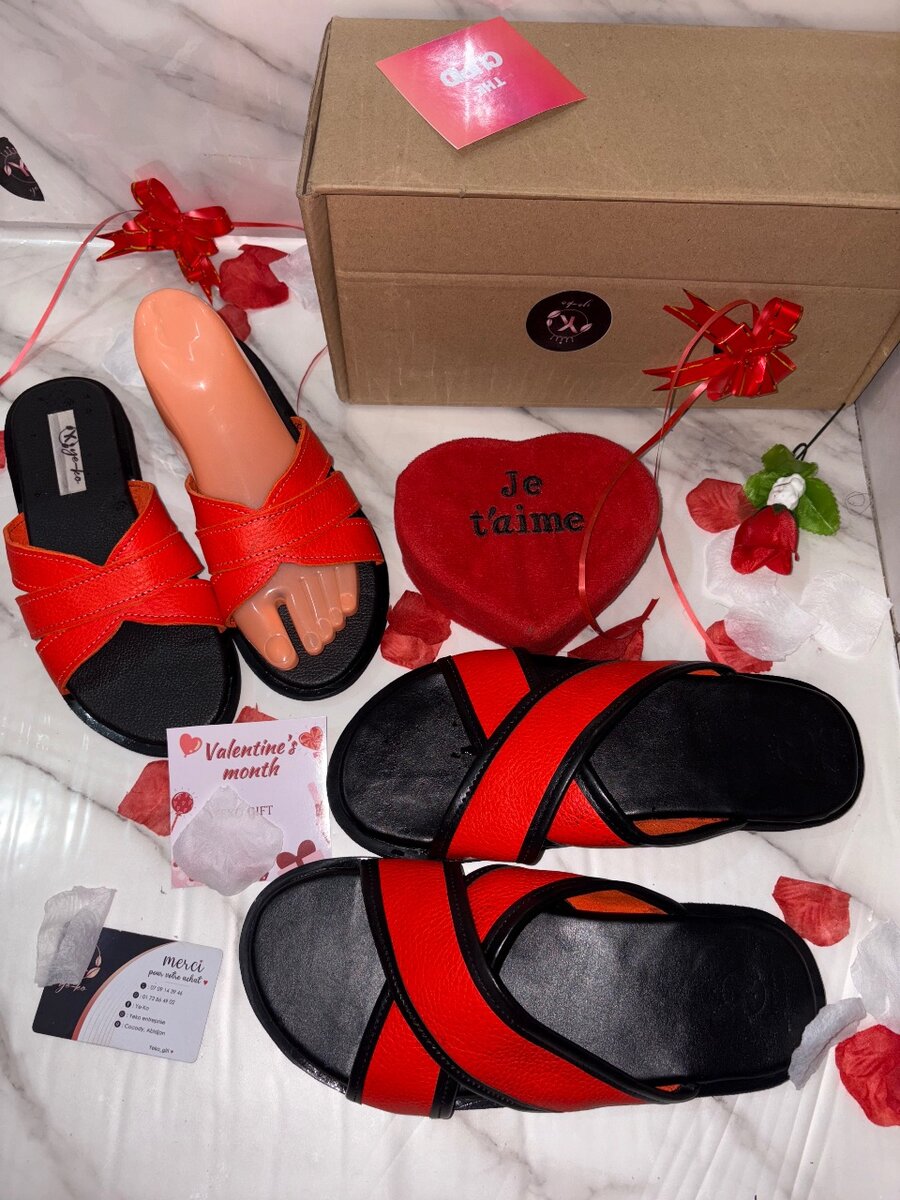 Sandales en couple . Femme 39 homme 44