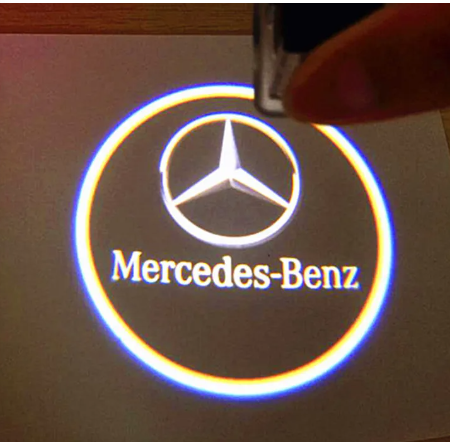 2pcs Car Door Logo Projection Light Mercedes