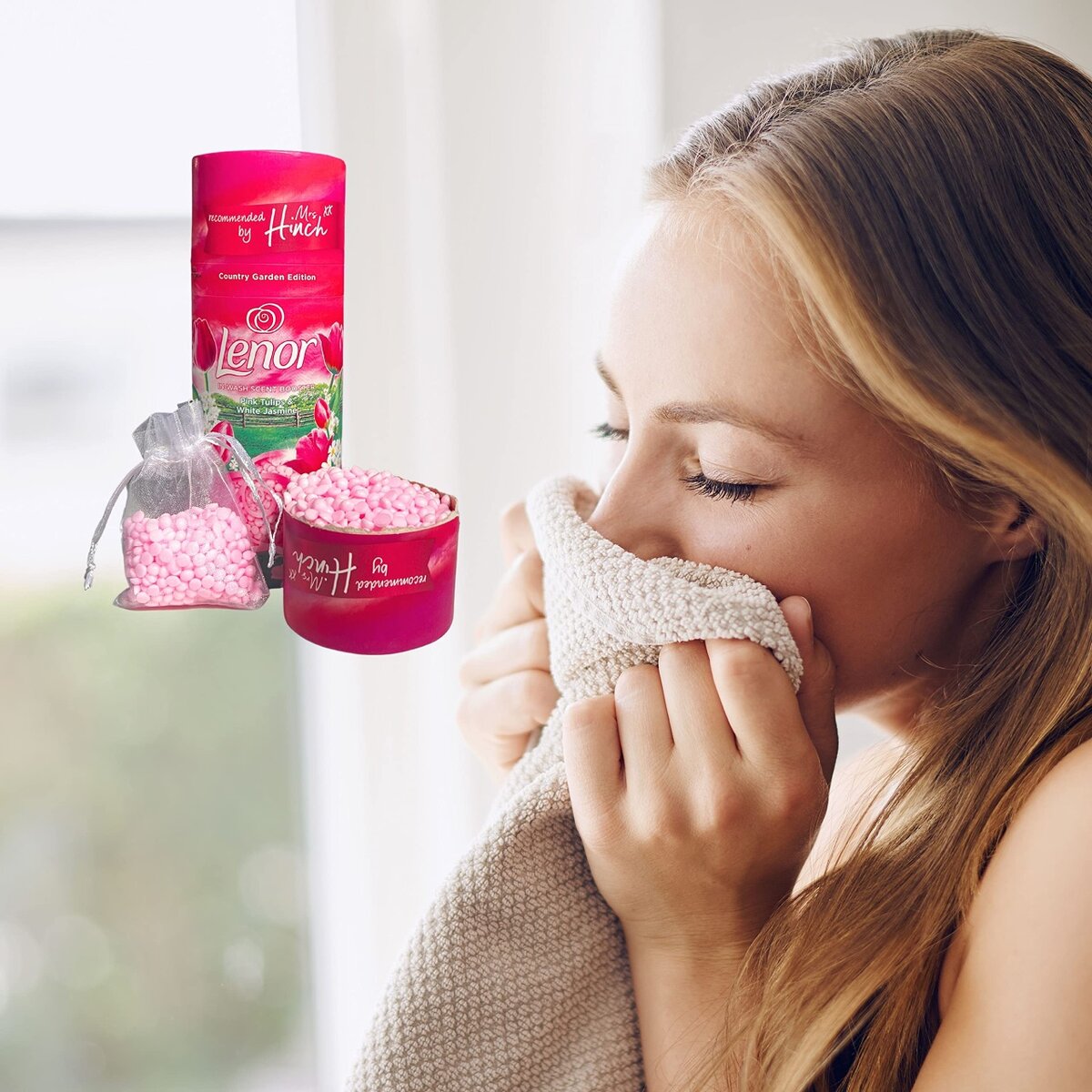 Lenor in-wash scent boosters (Pink Tulips &White Jasmine)