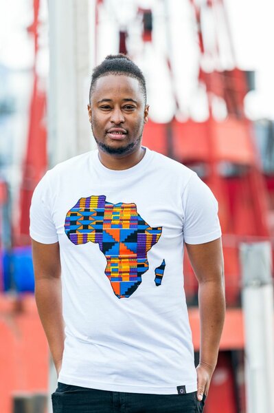T-shirts with Kente design