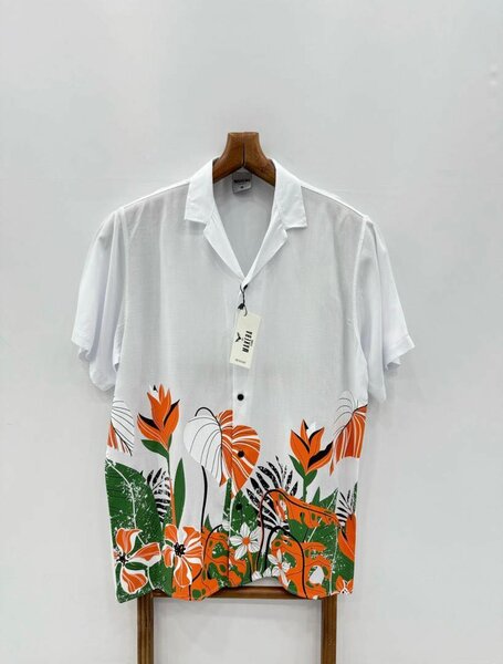 Chemise estivale à imprimé floral