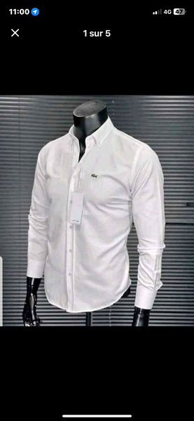 Chemise blanche élégante homme
