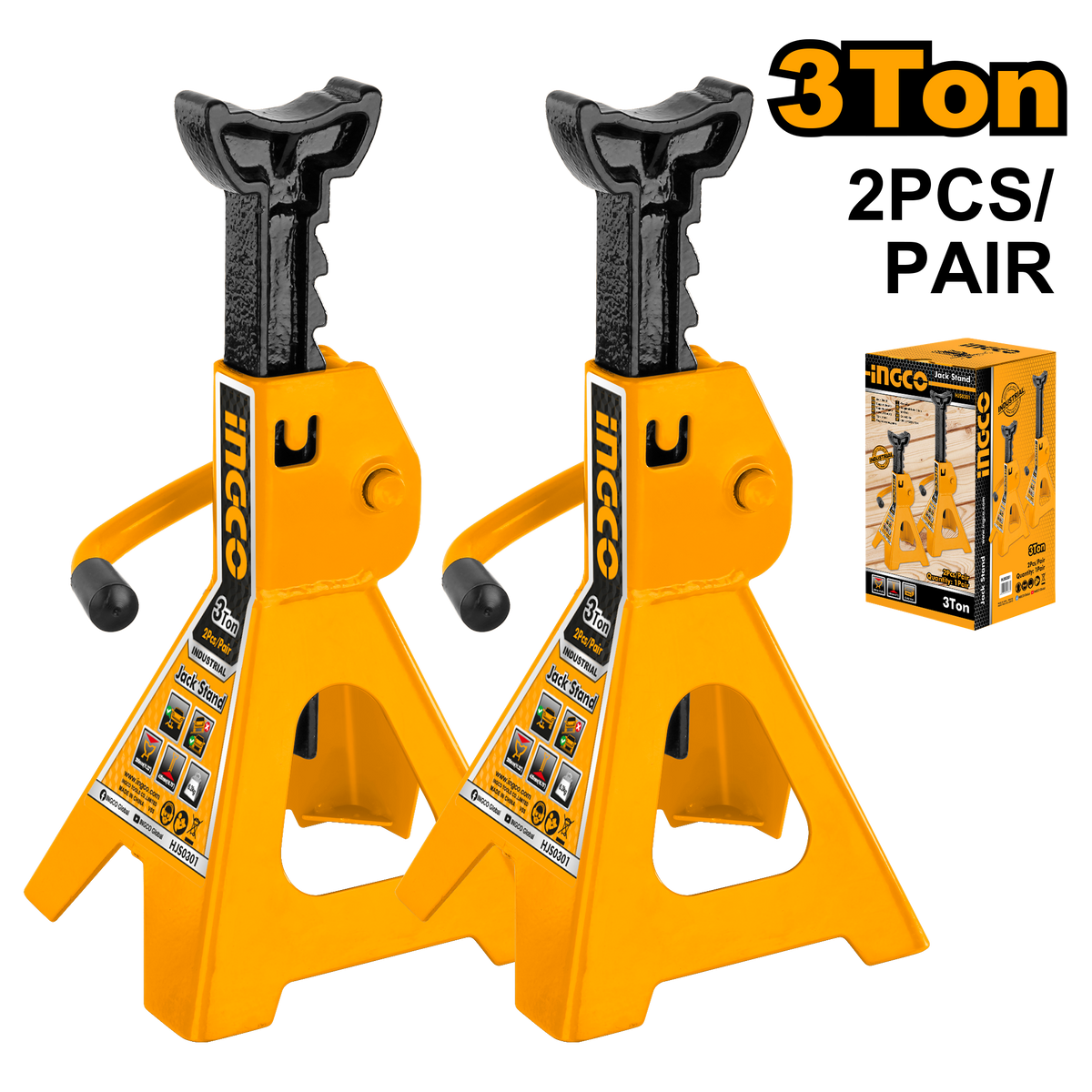 Cric à chandelle 3 tonnes Ingco