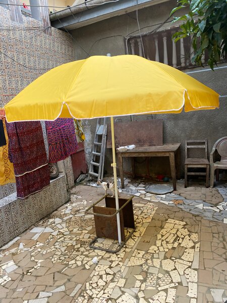 Parasol 2m40 Oxford 420d-jaune