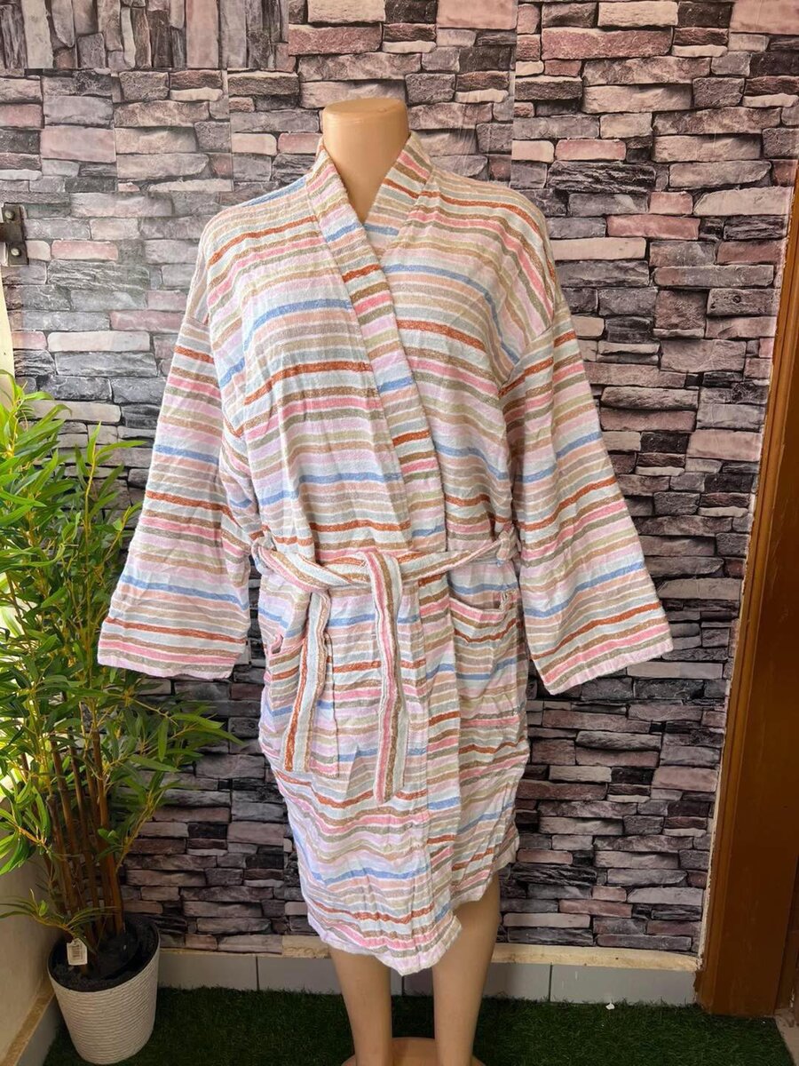 Peignoir Doux à Motifs