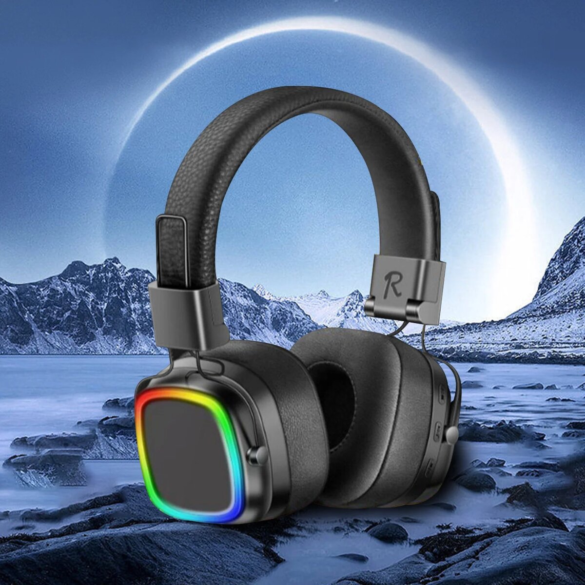 Casque Bluetooth avec LED RGB