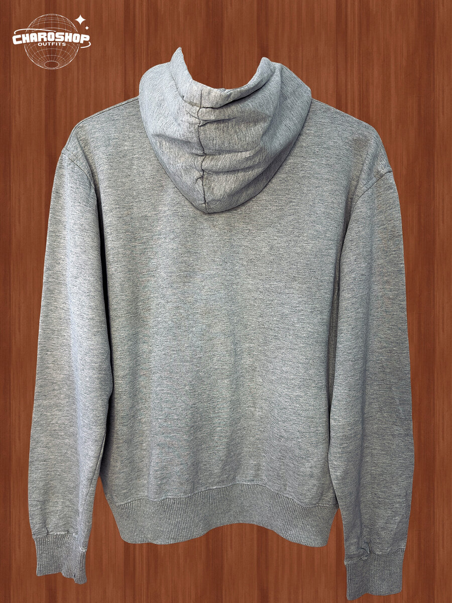 Veste à capuche zippée grise