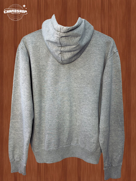 Veste à capuche zippée grise