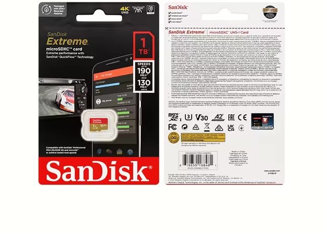 Carte MicroSDXC A2 SanDisk 1TB